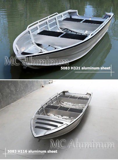 Aluminum alloy fishing boat