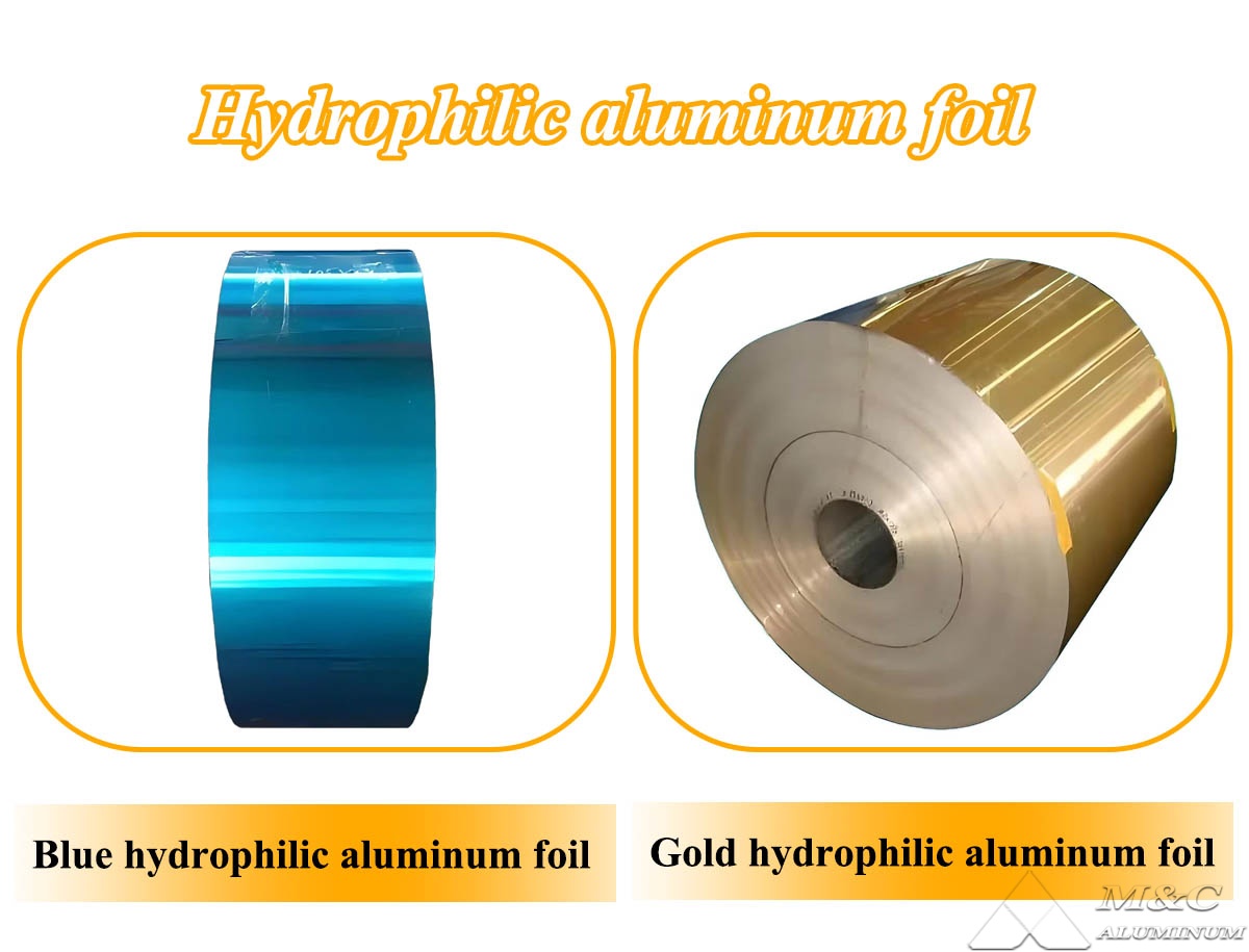 Hydrophilic aluminum foil