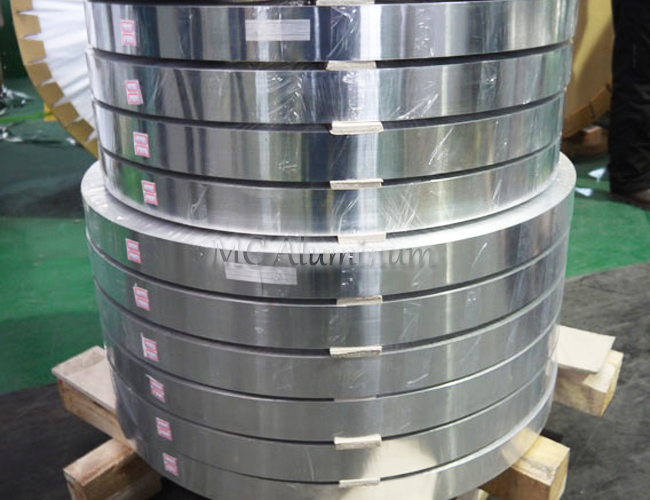 Aluminum strip for shutter processing