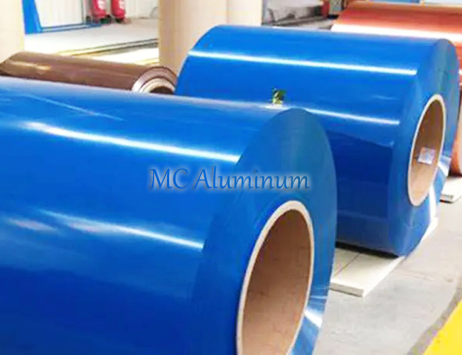 Fluorocarbon color coated aluminum coil