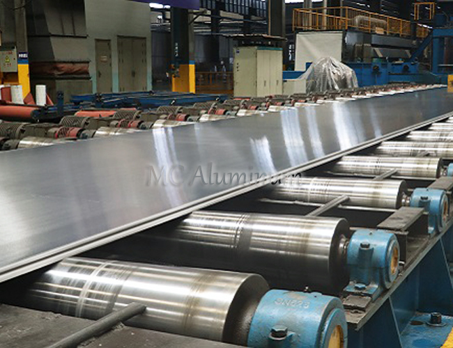 Hot rolled aluminum sheet