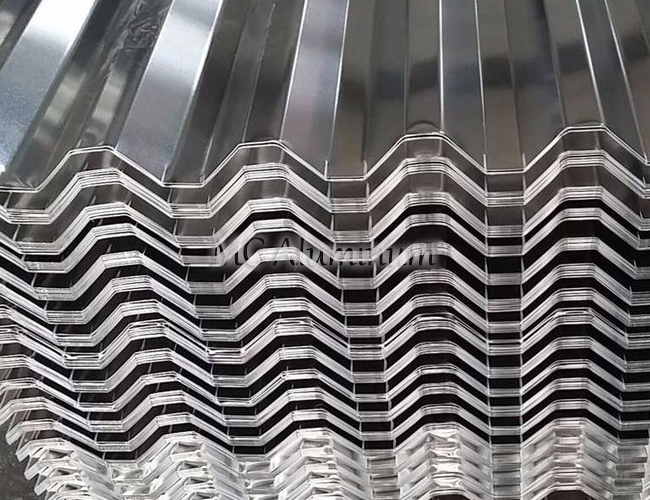 Aluminum alloy corrugated sheet