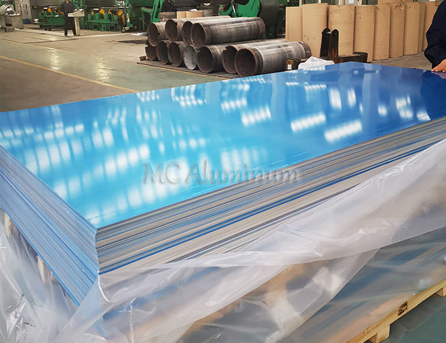 Blue PVC/PE film aluminum sheet roll